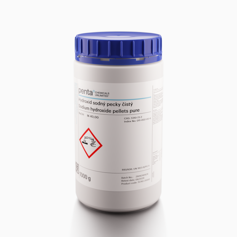 Sodium hydroxide pellets pure 1000 g (15740-31000)
