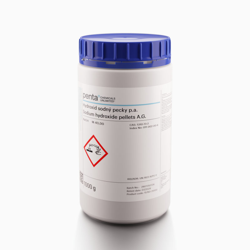 Sodium hydroxide pellets A.G. 1000 g (15760-31000)