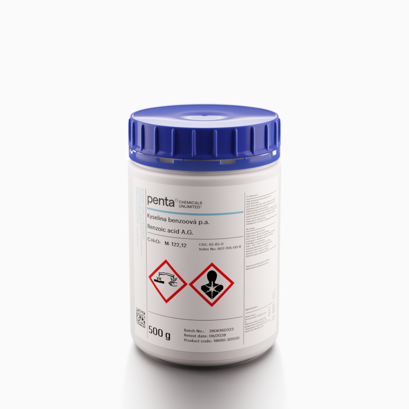 Benzoic acid A.G. 500 g (18690-30500)