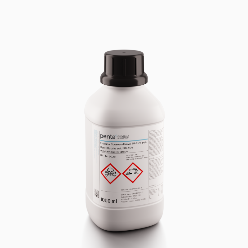 Hydrofluoric acid 38-40% semiconductor grade 1000 ml (19050-11000)